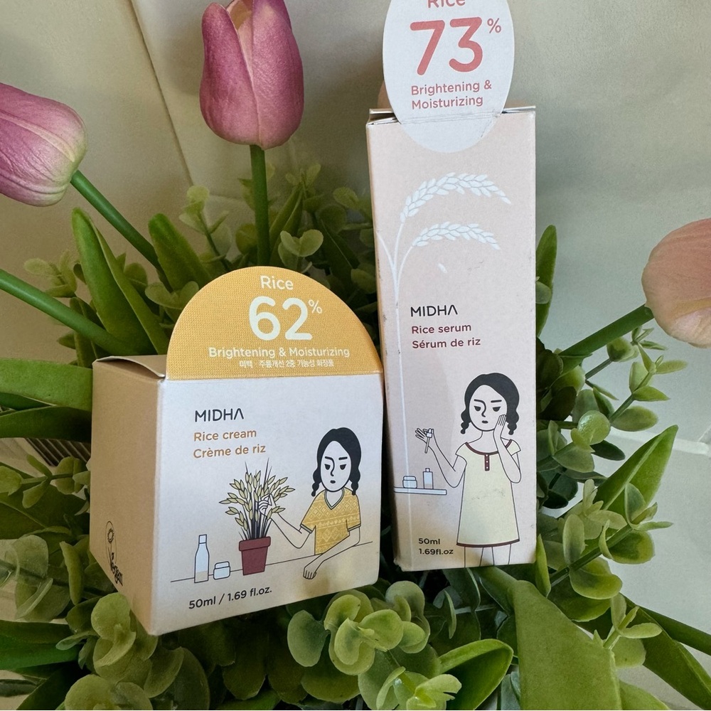 MIDHA
Rice serum 50 ml Vegan and Rice Cream 50ml
